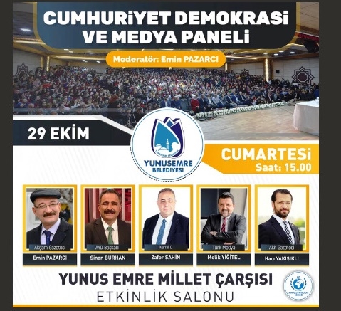 YUNUSEMRE’DE CUMHURİYET DEMOKRASİ VE MEDYA PANELİ