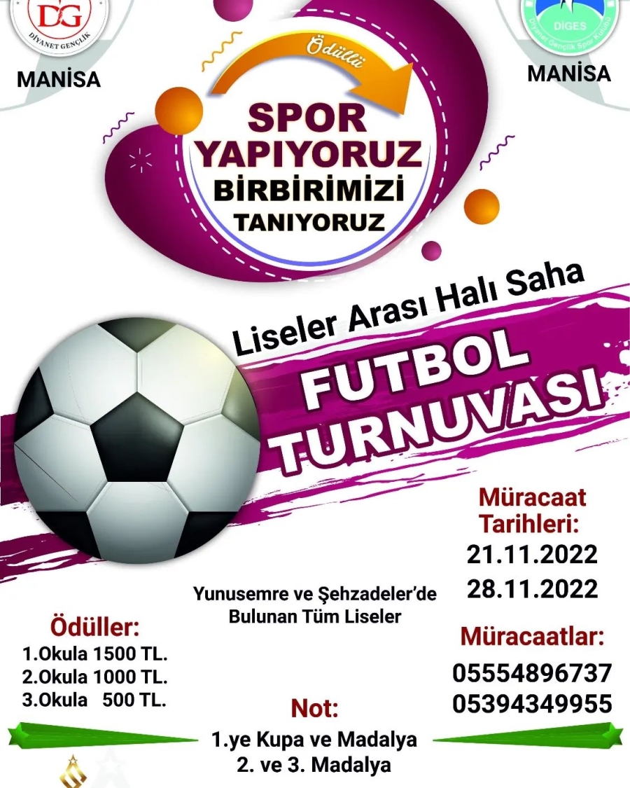 MANİSA MÜFTÜLÜĞÜ GENÇLİK KOORDİNATÖRLÜĞÜ FUTBOL TURNUVASI DÜZENLİYOR