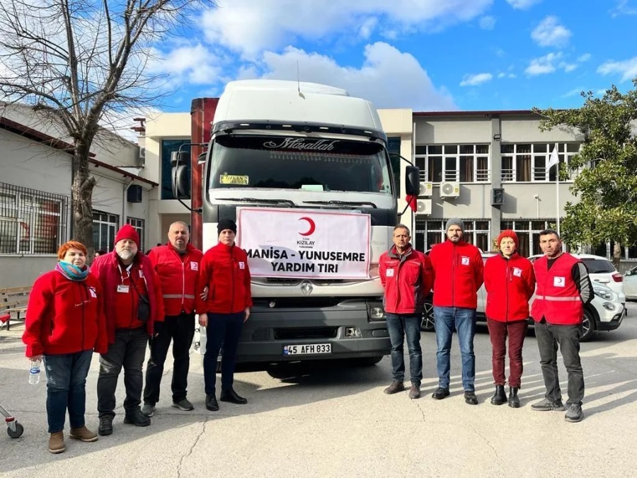 TÜRK KIZILAY YUNUSEMRE ŞUBESİ’NDEN DEPREM BÖLGESİNE YARDIM