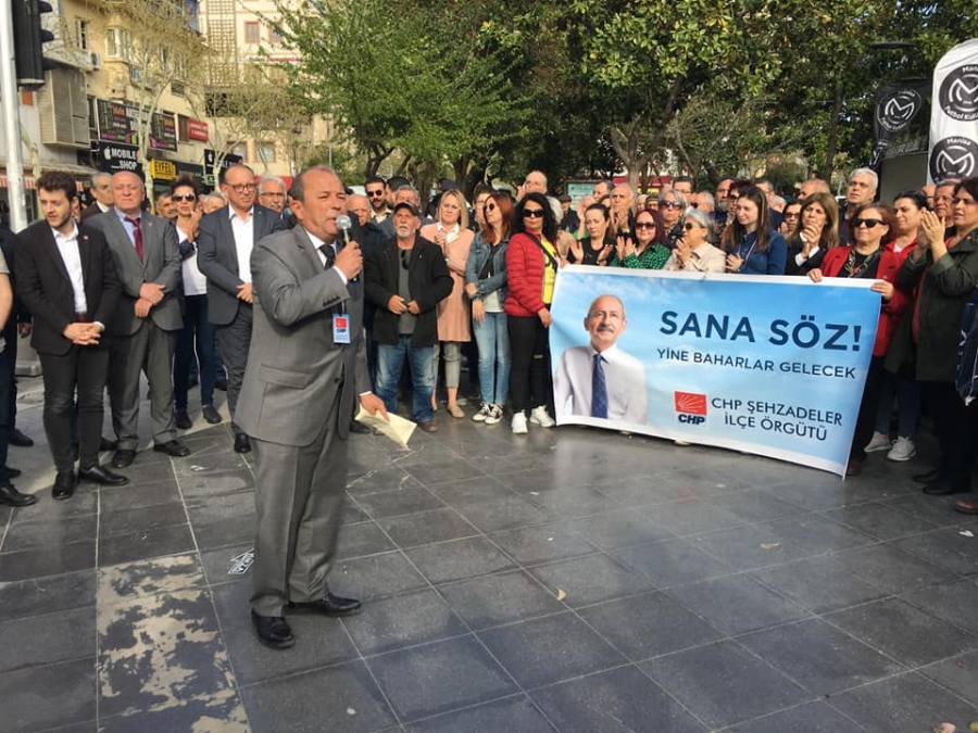 CHP Manisa örgütü seçim startını Karaköy esnafıyla verdi