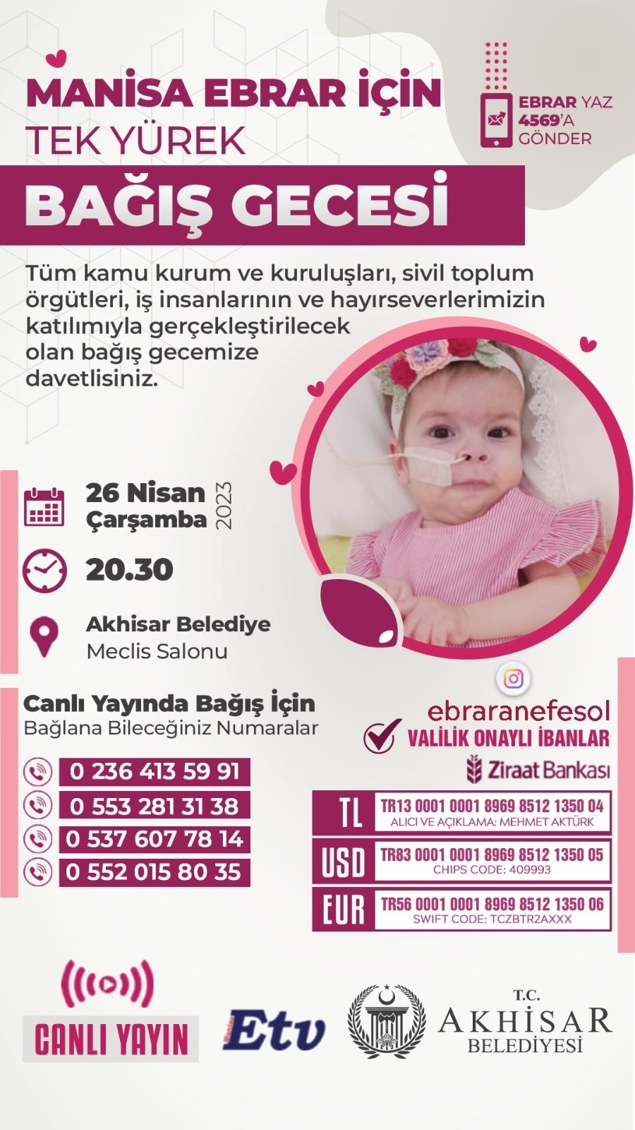 Manisa Ebrar Bebek İçin Tek Yürek