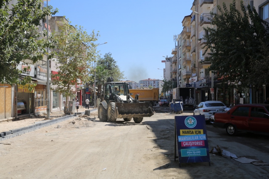 Avni Gemicioğlu Prestij Cadde Düzenlemesi İçin Üstyapı Çalışması Başladı