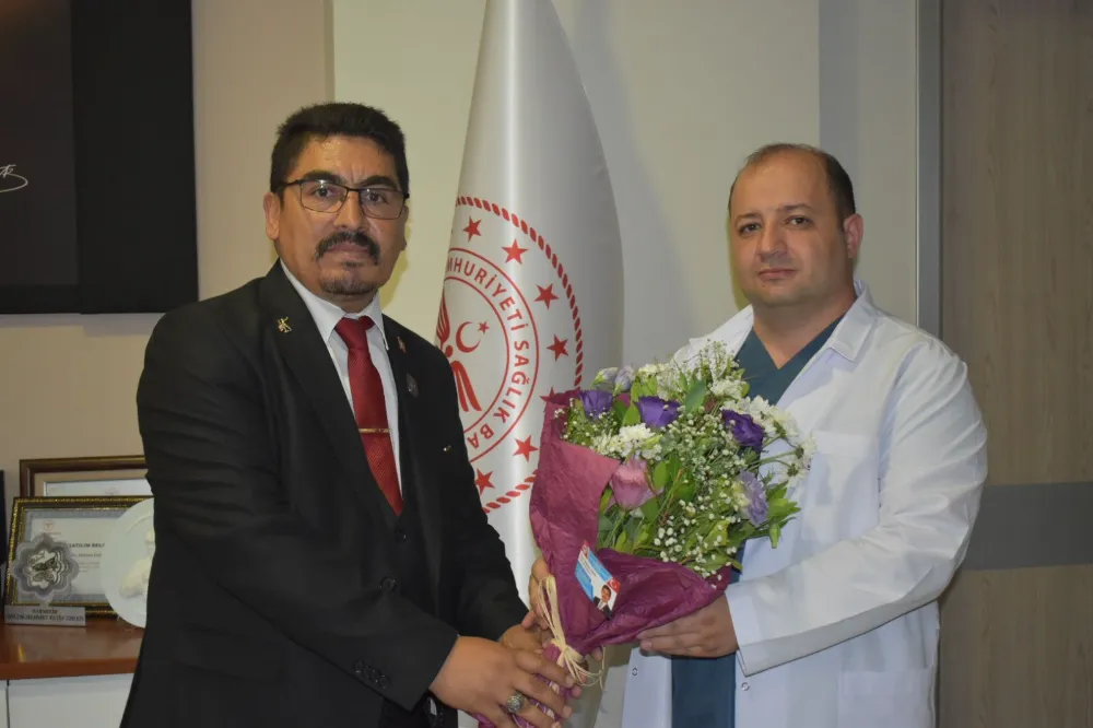 Manisa Şehit Aileleri ve Gaziler Derneği Başhekim Op.Dr. Mehmet Fatih Zeren ziyaret etti