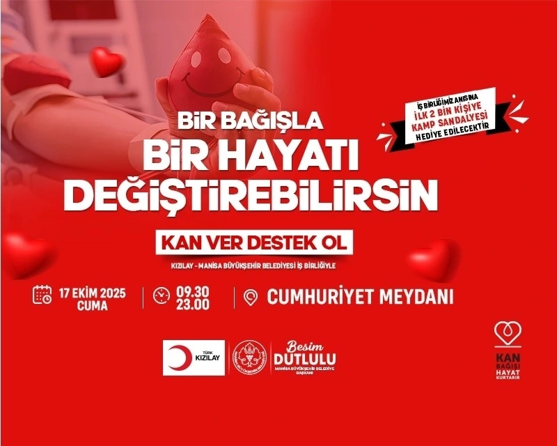 Manisa Büyükşehir Belediyesi ve Kızılay’dan Kan Bağışı Kampanyası