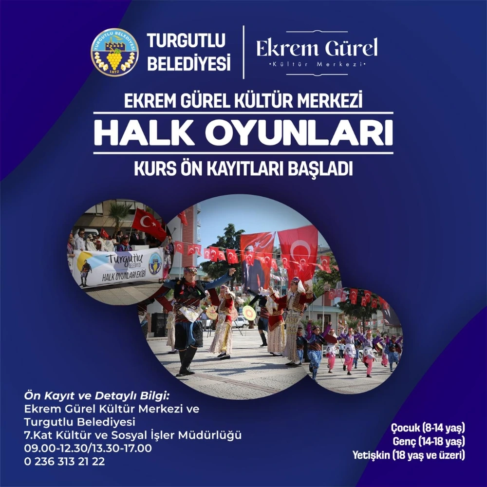Turgutlu Belediyesi Halk Oyunları Kursu Kayıtları Başladı
