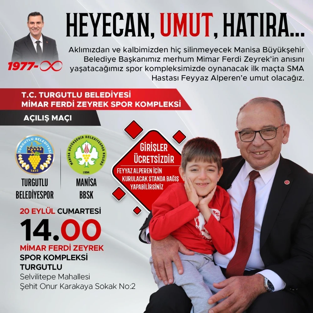 Ferdi Zeyrek Spor Kompleksi’nde İlk Maç Cumartesi Oynanacak