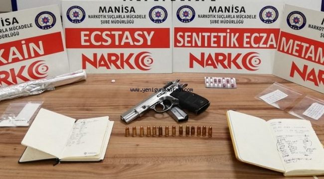 MANİSA EMNİYETİ UYUŞTURUCU TACİRLERİNE GÖZ AÇTIRMIYOR