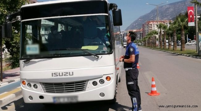 Büyükşehir Servis Araçlarını Denetledi