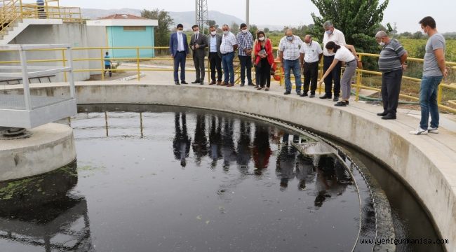 Gölmarmaralı Muhtarlardan  Atıksu Arıtma Tesisilerine Ziyaret