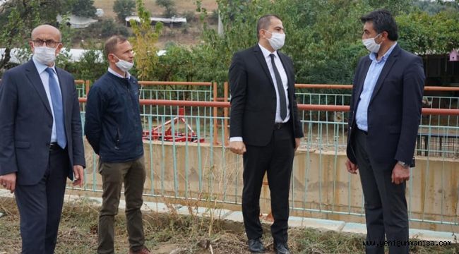 Sarıgöl’de Yağıştan Etkilenen Dere Yatakları İncelendi