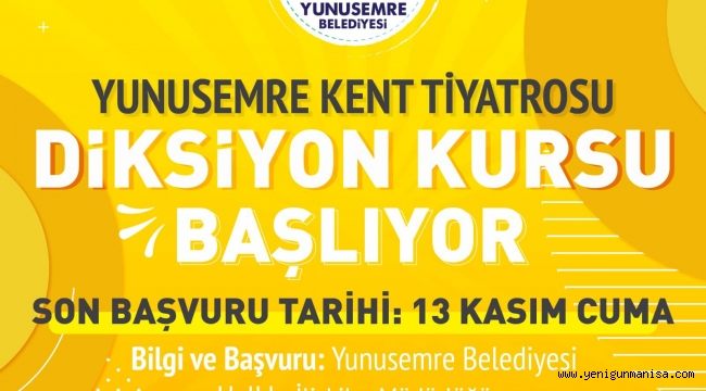 YUNUSEMRE BELEDİYESİ DİKSİYON KURSU 