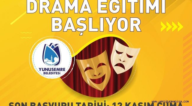 YUNUSEMRE KENT TİYATROSU’NDA DRAMA EĞİTİMİ BAŞLIYOR