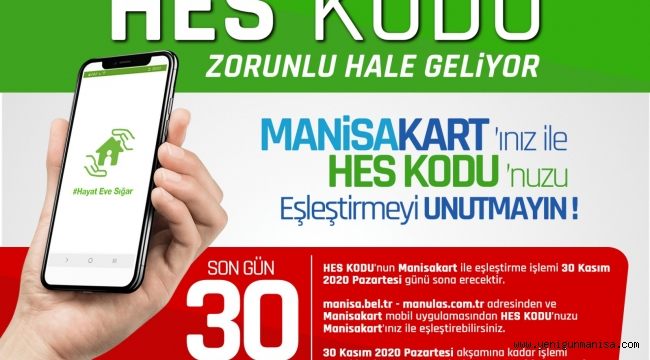 Manisa Toplu Ulaşımında HES Kodu Dönemi