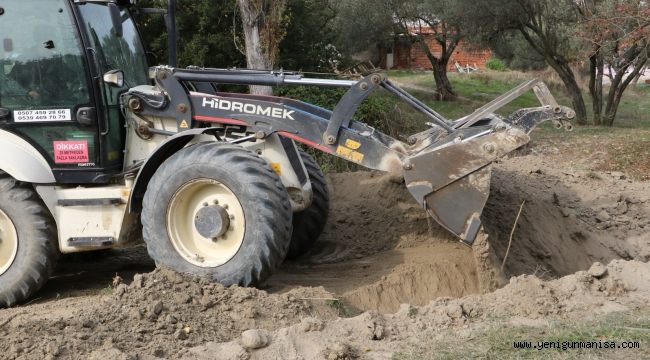 Saruhanlı Azimli’de Altyapı Yenileniyor