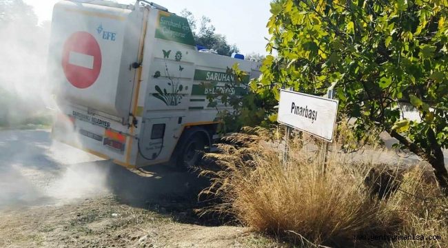 Saruhanlı Belediyesi 35 Mahallede Dezenfekte Çalışması Tamamladı