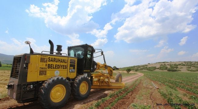 Saruhanlı Belediyesinden Arazi Yollarında Kış Bakımı