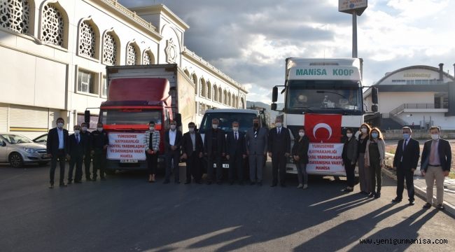 YUNUSEMRE İZMİRLİ DEPREMZEDELERE YARDIMLARINI SÜRDÜRÜYOR