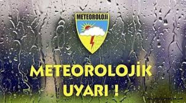 Manisalılara  meteorolojiden  uyarı!