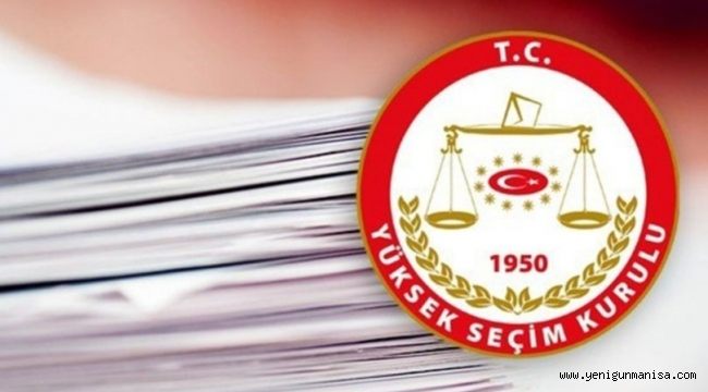   YSK, seçimlere girebilecek partileri açıkladı