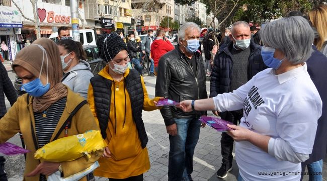 İYİ Parti Manisa ‘Kadına şiddete’ dikkat çekti