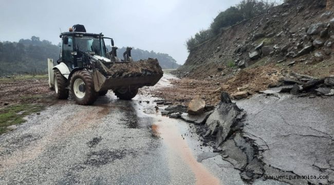 YUNUSEMRE HEYELAN NEDENİYLE KAPANAN YOLU AÇTI