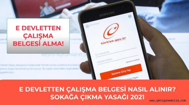 Çalışma izni belgesi e-Devlet