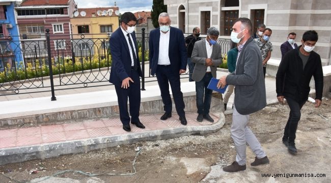 BAŞKAN ÇELİK YİĞİTBAŞ VELİ CAMİSİ VE TÜRBESİ’NDE YAPILAN ÇALIŞMALARI İNCELEDİ