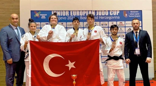 Gençler Avrupa Judo Kupasında 1 Altın, 2 Gümüş ve 2 bronz madalya