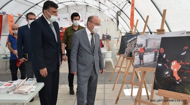 Vali Karadeniz, Afet Farkındalık Eğitimi Çadırını Gezdi