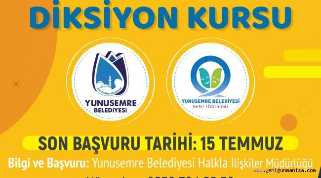 YUNUSEMRE BELEDİYESİ KENT TİYATROSU KURSLARI BAŞLIYOR