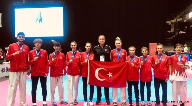 AVRUPA TAEKWONDO ŞAMPİYONASINDA 10 MADALYA!