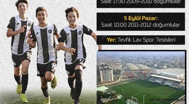 Manisa Fk Alt Yapı Seçmeleri 4-5 Eylül