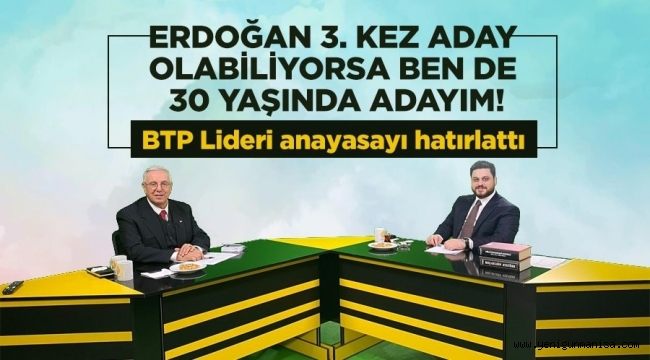 Bugünkü anayasaya göre Cumhurbaşkanı 3. kez aday olamaz!