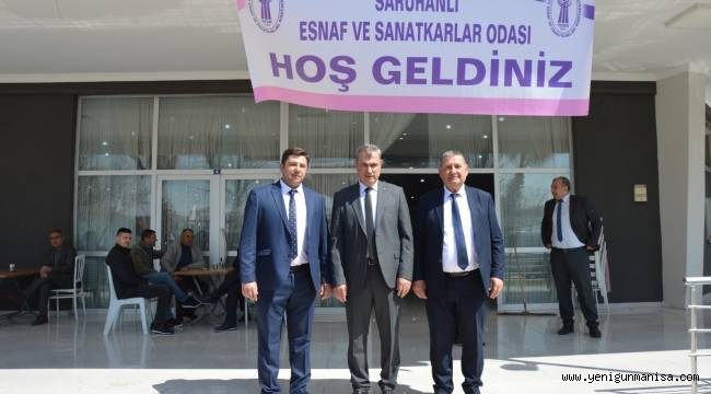  Saruhanlı   Esnaf Odalarında Ahmet Emin Kenez güven tazeledi