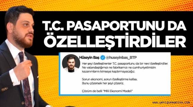 Hüseyin Baş’tan ekonomi ve sığınmacı gündemine ilişkin çarpıcı paylaşımlar