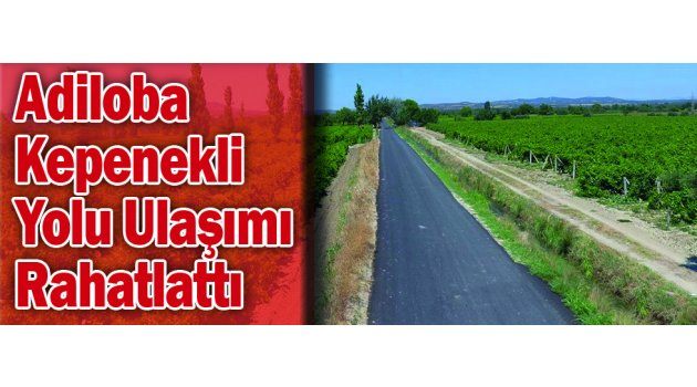 Adiloba – Kepenekli Yolu Ulaşımı Rahatlattı
