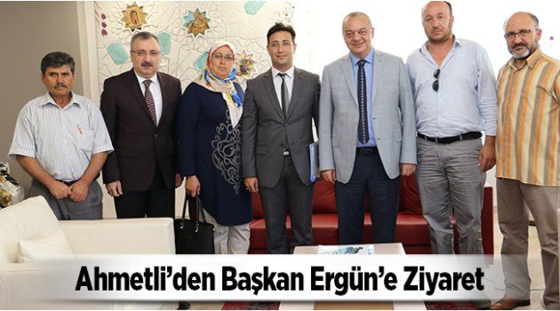 Ahmetli’den Başkan Ergün’e Ziyaret