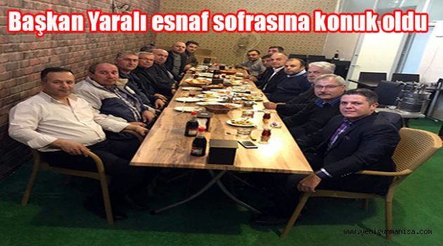 Başkan Yaralı esnaf sofrasına konuk oldu