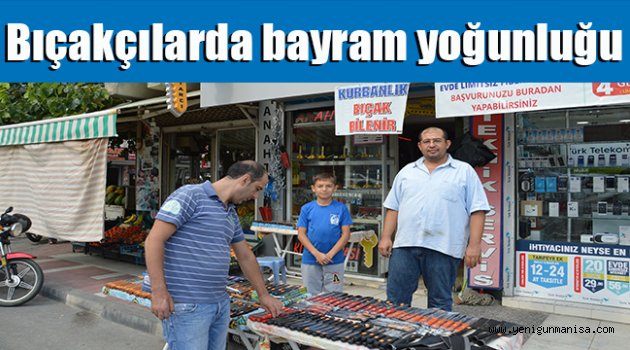 Bıçakçılarda bayram yoğunluğu