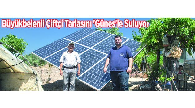 Büyükbelenli Çiftçi  Tarlasını 