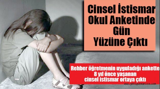 Cinsel istismar okul anketinde gün yüzüne çıktı