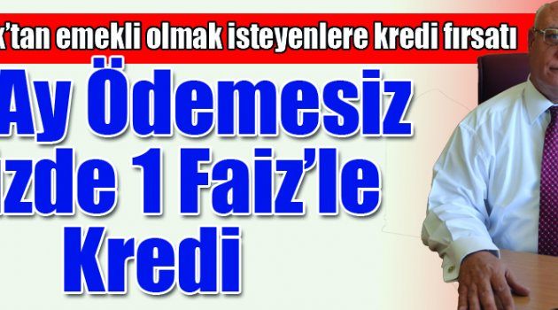 Hem Üç Ay Ödemesiz, Hem De Yüzde 1 Faiz’le Kredi