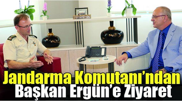 Jandarma Komutanı’ndan Başkan Ergün’e Ziyaret