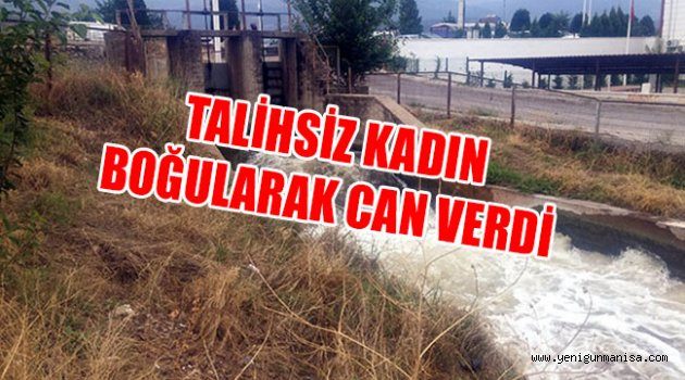 KOYUN OTLATIRKEN SULAMA KANALINDA BOĞULDU