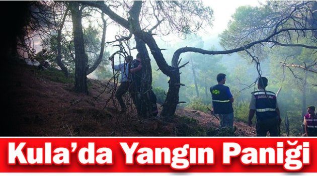 Kula’da Yangın Paniği