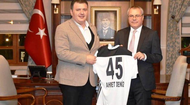 MANİSA BÜYÜKŞEHİR BELEDİYESPOR YÖNETİMİNDEN VALİ DENİZ’E ZİYARET