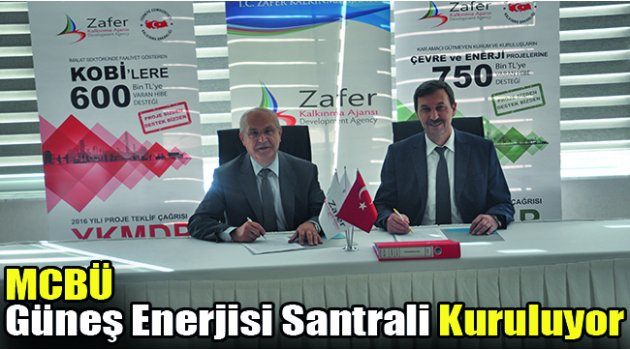 MCBÜ Güneş Enerjisi Santrali Kuruluyor