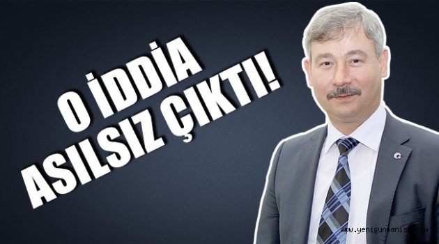 O İDDİA ASILSIZ ÇIKTI!