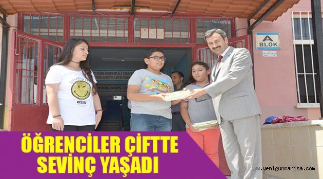 ÖĞRENCİLER ÇİFTE SEVİNÇ YAŞADI