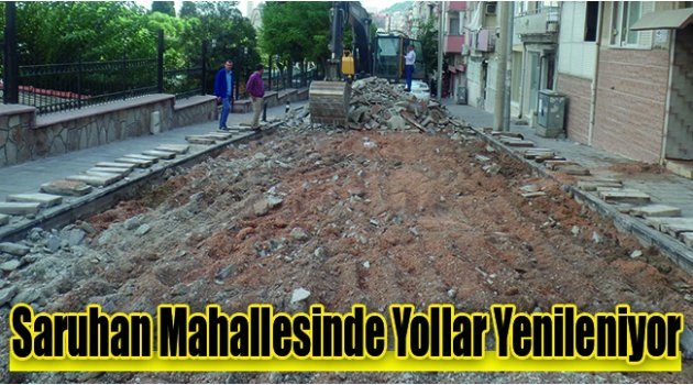 Saruhan Mahallesinde Yollar Yenileniyor